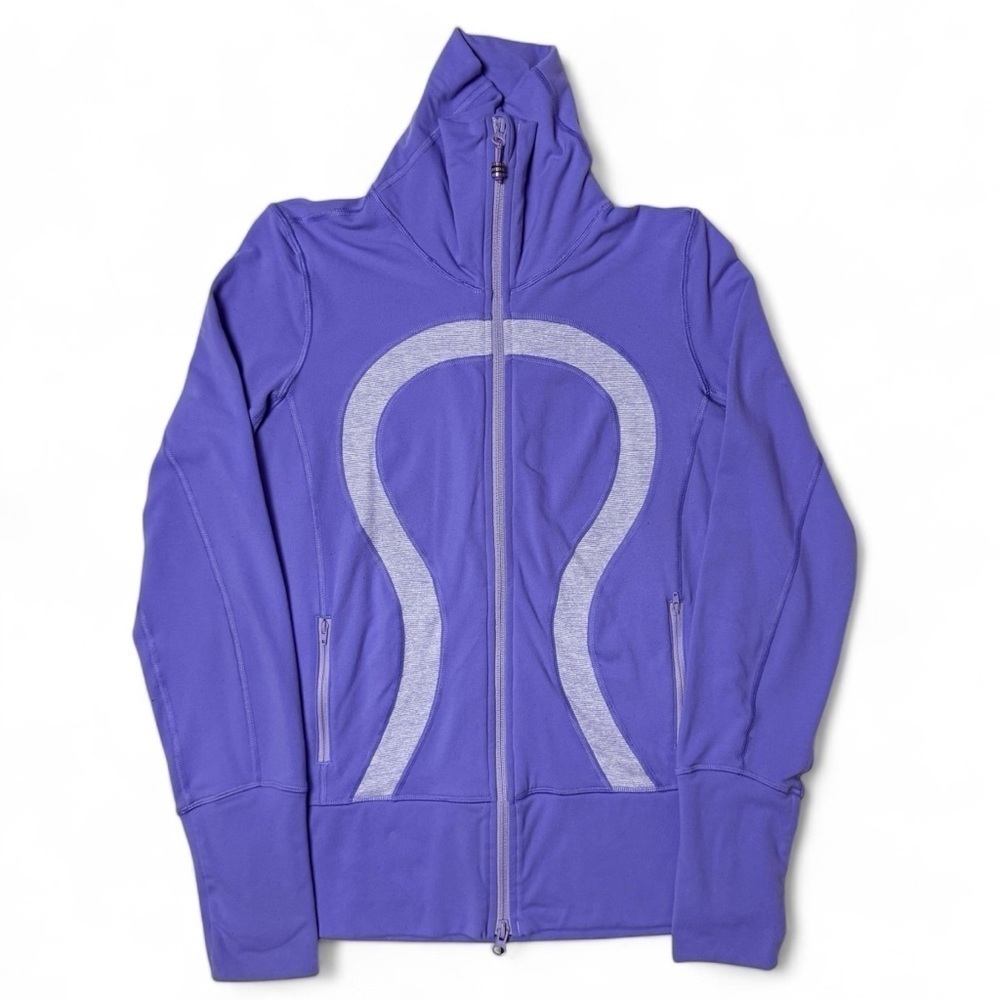 Lululemon In Stride Purple Zipup Jacket Women Sz 8